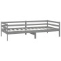 Sofá cama con colchón madera de pino maciza gris 90x200 cm de vidaXL, Camas y somieres - Ref: Foro24-3083571, Precio: 266,73 ...