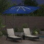 Parasol de cantilever tipo plátano Azul 249 x 249 x 250 cm en Sombrillas | Comprar online en Foru.es