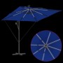 Parasol de cantilever tipo plátano Azul 249 x 249 x 250 cm en Sombrillas | Comprar online en Foru.es