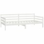 Sofá cama con colchón madera de pino maciza blanco 90x200 cm de vidaXL, Camas y somieres - Ref: Foro24-3083585, Precio: 301,8...