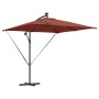 Parasol de cantilever tipo plátano Terracota 249 x 249 x 250 cm en Sombrillas | Comprar online en Foru.es