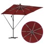 Parasol de cantilever tipo plátano Terracota 249 x 249 x 250 cm en Sombrillas | Comprar online en Foru.es