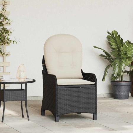 Sillón reclinable Negro 56 x 66 x 95 cm ratán sintético en Sillas de jardín | Comprar online en Foru.es
