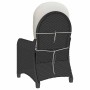 Sillón reclinable Negro 56 x 66 x 95 cm ratán sintético en Sillas de jardín | Comprar online en Foru.es