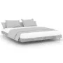 Estructura de cama madera de ingeniería gris hormigón 200x200cm de vidaXL, Camas y somieres - Ref: Foro24-832113, Precio: 137...