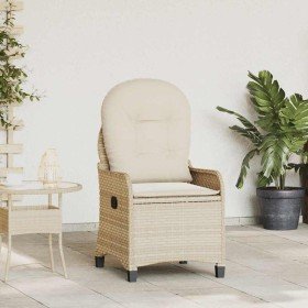 Sillón reclinable Beige 56 x 66 x 95 cm ratán sintético en Sillas de jardín | Comprar online en Foru.es