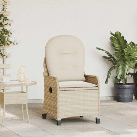 Sillón reclinable Beige 56 x 66 x 95 cm ratán sintético en Sillas de jardín | Comprar online en Foru.es