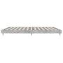 Estructura de cama madera de ingeniería gris hormigón 200x200cm de vidaXL, Camas y somieres - Ref: Foro24-832113, Precio: 137...
