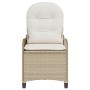 Sillón reclinable Beige 56 x 66 x 95 cm ratán sintético en Sillas de jardín | Comprar online en Foru.es