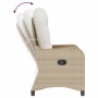 Sillón reclinable Beige 56 x 66 x 95 cm ratán sintético en Sillas de jardín | Comprar online en Foru.es