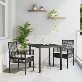 Silla de Jardín 2 pcs Negro 55 x 53 x 85 cm ratán sintético en Sillas de jardín | Comprar online en Foru.es