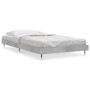 Estructura de cama madera de ingeniería gris hormigón 90x200cm de vidaXL, Camas y somieres - Ref: Foro24-832169, Precio: 94,3...