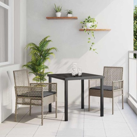 Silla de Jardín 2 pcs Gris 55 x 53 x 85 cm ratán sintético en Sillas de jardín | Comprar online en Foru.es