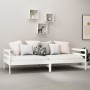 Sofá cama con colchón madera de pino maciza blanco 90x200 cm de vidaXL, Camas y somieres - Ref: Foro24-3083565, Precio: 296,7...