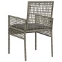 Silla de Jardín 2 pcs Gris 55 x 53 x 85 cm ratán sintético en Sillas de jardín | Comprar online en Foru.es