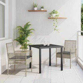 Silla de Jardín con cojín 2 pcs Gris Claro 55 x 53 x 85 cm en Sillas de jardín | Comprar online en Foru.es