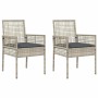 Silla de Jardín con cojín 2 pcs Gris Claro 55 x 53 x 85 cm en Sillas de jardín | Comprar online en Foru.es