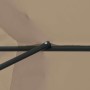 Sombrilla de jardín Taupé 395 x 395 x 245 cm Poliéster y Acero en Sombrillas | Comprar online en Foru.es