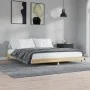 Estructura de cama madera de ingeniería roble Sonoma 200x200 cm de vidaXL, Camas y somieres - Ref: Foro24-832112, Precio: 116...