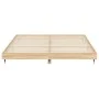 Estructura de cama madera de ingeniería roble Sonoma 200x200 cm de vidaXL, Camas y somieres - Ref: Foro24-832112, Precio: 116...