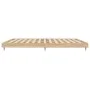 Estructura de cama madera de ingeniería roble Sonoma 200x200 cm de vidaXL, Camas y somieres - Ref: Foro24-832112, Precio: 116...