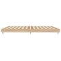 Estructura de cama madera de ingeniería roble Sonoma 200x200 cm de vidaXL, Camas y somieres - Ref: Foro24-832112, Precio: 136...