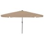 Sombrilla de jardín Taupé 395 x 395 x 245 cm Poliéster en Sombrillas | Comprar online en Foru.es