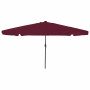 Sombrilla de jardín Rojo Burdeos 395 x 395 x 245 cm Poliéster en Sombrillas | Comprar online en Foru.es