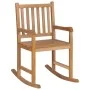 Silla mecedora de madera maciza de teca de vidaXL, Sillas de jardín - Ref: Foro24-44992, Precio: 144,44 €, Descuento: %
