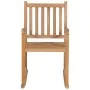 Silla mecedora de madera maciza de teca de vidaXL, Sillas de jardín - Ref: Foro24-44992, Precio: 144,44 €, Descuento: %