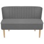 Sofá de tela gris claro 117x55,5x77 cm de vidaXL, Sofás - Ref: Foro24-244070, Precio: 218,97 €, Descuento: %