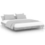 Estructura de cama madera de ingeniería gris hormigón 140x200cm de vidaXL, Camas y somieres - Ref: Foro24-832249, Precio: 120...