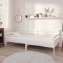 Sofá cama con colchón madera de pino maciza blanco 90x200 cm de vidaXL, Camas y somieres - Ref: Foro24-3083595, Precio: 277,7...