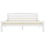 Estructura de cama de madera maciza de pino blanca 160x200 cm de vidaXL, Camas y somieres - Ref: Foro24-322072, Precio: 138,0...