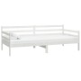 Sofá cama con colchón madera de pino maciza blanco 90x200 cm de vidaXL, Camas y somieres - Ref: Foro24-3083595, Precio: 277,7...