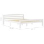Estructura de cama de madera maciza de pino blanca 160x200 cm de vidaXL, Camas y somieres - Ref: Foro24-322072, Precio: 138,0...