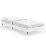 Estructura de cama madera de ingeniería blanco brillo 75x190 cm de vidaXL, Camas y somieres - Ref: Foro24-832207, Precio: 95,...