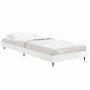 Estructura de cama madera de ingeniería blanco brillo 75x190 cm de vidaXL, Camas y somieres - Ref: Foro24-832207, Precio: 95,...