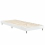 Estructura de cama madera de ingeniería blanco brillo 75x190 cm de vidaXL, Camas y somieres - Ref: Foro24-832207, Precio: 95,...