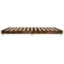 Estructura de cama madera de ingeniería roble ahumado 200x200cm de vidaXL, Camas y somieres - Ref: Foro24-832114, Precio: 122...