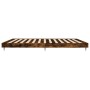 Estructura de cama madera de ingeniería roble ahumado 200x200cm de vidaXL, Camas y somieres - Ref: Foro24-832114, Precio: 141...