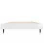 Estructura de cama madera de ingeniería blanco brillo 75x190 cm de vidaXL, Camas y somieres - Ref: Foro24-832207, Precio: 95,...