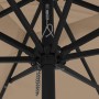 Sombrilla de jardín Taupé 295 x 295 x 245 cm Poliéster y Acero en Sombrillas | Comprar online en Foru.es