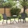 Juego Bistro de Jardín 3 pcs Negro Acero en Conjuntos de jardín | Comprar online en Foru.es