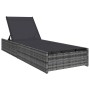 Tumbona Gris 200.5 x 70 x 75 cm ratán sintético en Tumbonas | Comprar online en Foru.es