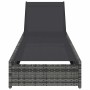 Tumbona Gris 200.5 x 70 x 75 cm ratán sintético en Tumbonas | Comprar online en Foru.es