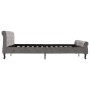 Estructura de cama de terciopelo gris 180x200 cm de vidaXL, Camas y somieres - Ref: Foro24-288562, Precio: 348,96 €, Descuent...