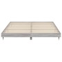 Estructura de cama madera de ingeniería gris Sonoma 140x200 cm de vidaXL, Camas y somieres - Ref: Foro24-832147, Precio: 138,...