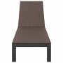 Tumbona 1-persona Marrón 206 x 62.5 x 74 cm ratán sintético en Tumbonas | Comprar online en Foru.es