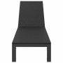 Tumbona 1-persona Negro 206 x 62.5 x 74 cm ratán sintético en Tumbonas | Comprar online en Foru.es
